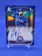 2023 Bowman Chrome Andres Mesa 1st Auto Blue Lunar Refractor /150