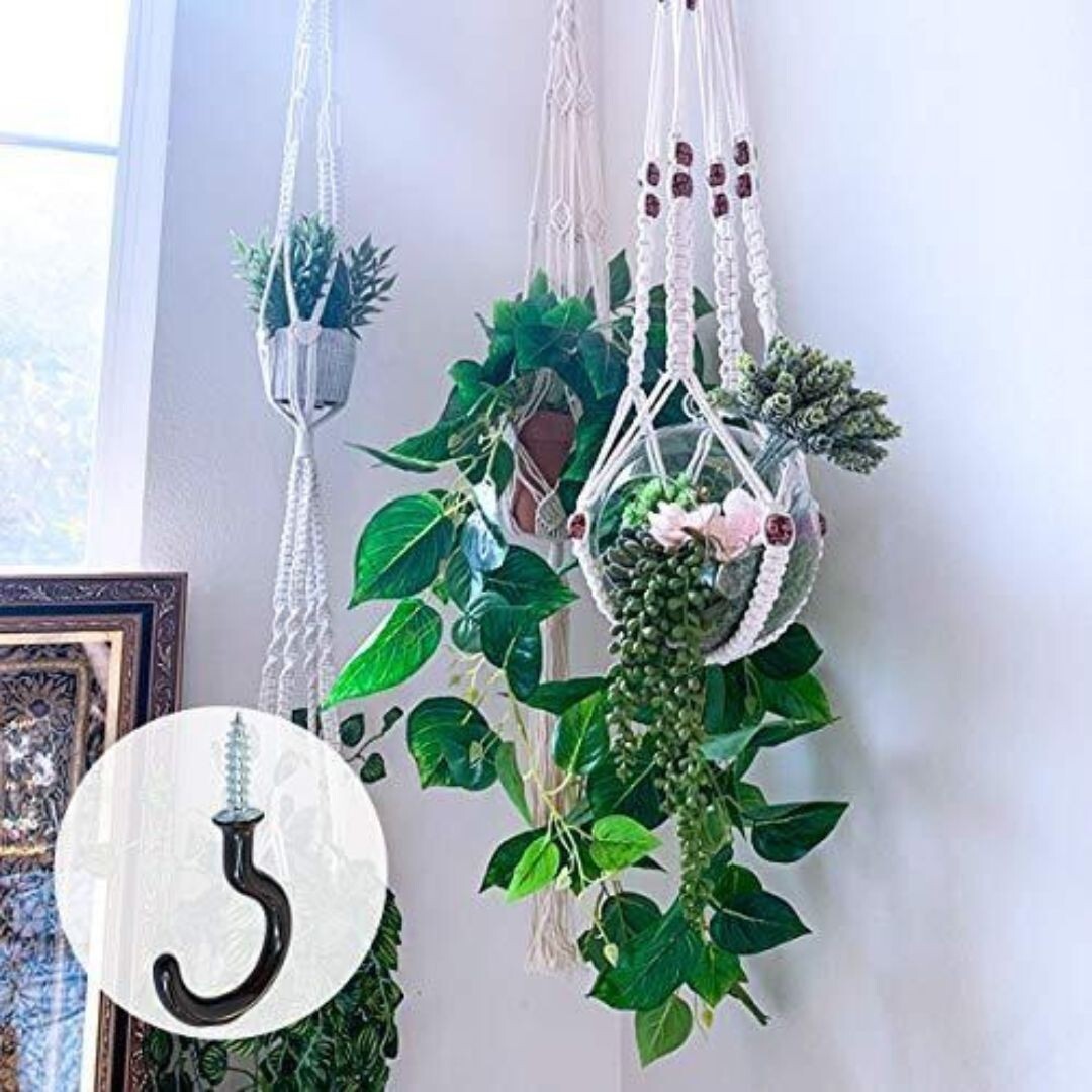 12 Pack Vinyl Coated Ceiling Hooks Screwin Mug Hooks MultiFunction