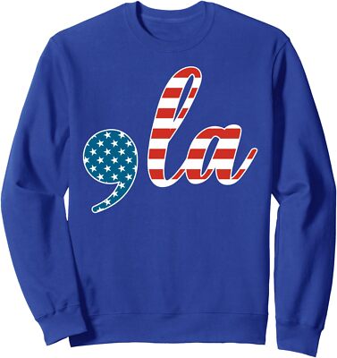 Comma La USA Flag President Vote Politic Design  Unisex Crewneck Sweatshirt