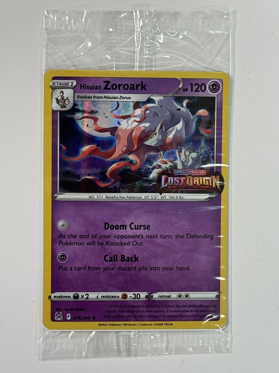 EU Exclusive Hisuian Zoroark 076/196 Lost Origin Stamped SEALED | eBay