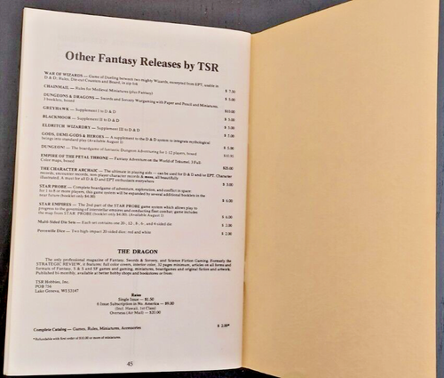 TSR Swords and Spells supplement, 1976 1st Printing, Vintage, Rare D&D - Picture 5 of 6