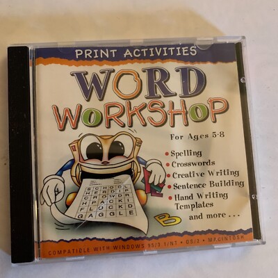 Word workshop     Shelf197 VINTAGE PC GAME/SOFTWARE~