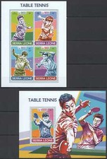 FD0143 2017 SIERRA LEONE TABLE TENNIS CHINESE CHAMPIONS SPORT #9005-8+BL1330 MNH