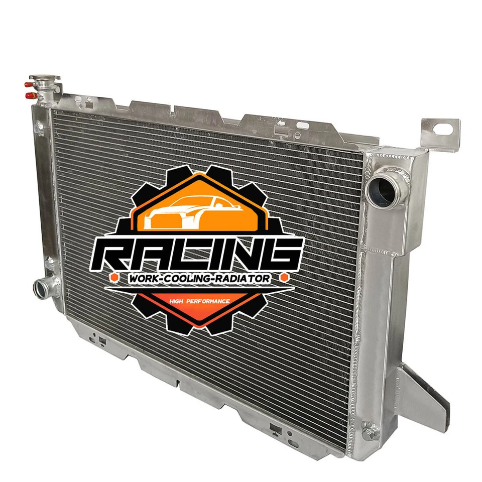 Radiador para 85-97 Ford F-350 F-150 F-250 F150 F250 HD Bronco V8 AT todo aluminio Foto 3 de 4