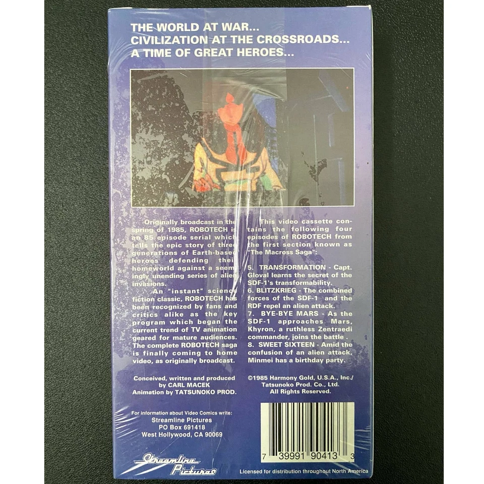 Rare SEALED VHS 1985 Robotech: The Macross Saga Volume 2 - Image 2 of 4