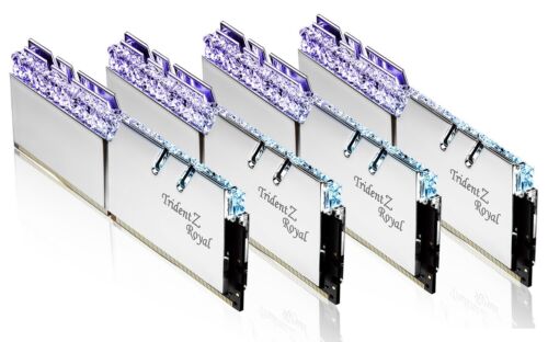 64GB G.Skill DDR4 Trident Z Royal Silver 3600Mhz PC4-28800 CL16 Quad Kit 4x16G