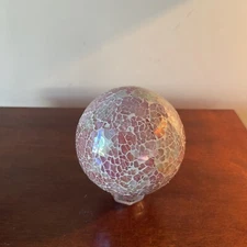 Decorative Ball 4 Inch Glass Mosaic Orbs Sphere-Light Pastel Pink 13 “ around