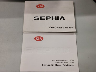 2000 Kia Sephia Owner's Manual with Auido Guide