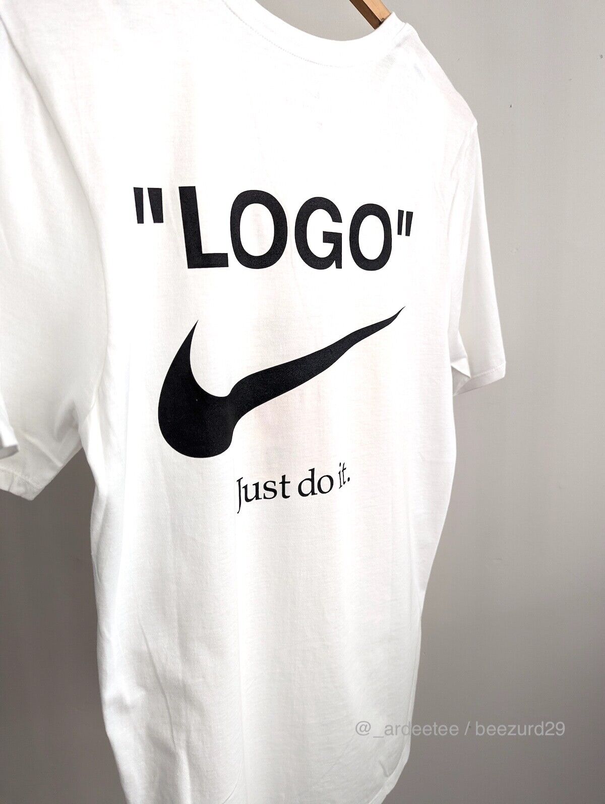 Authentic Nike x Virgil Abloh Off Campus White “Logo” Tee/ T-Shirt