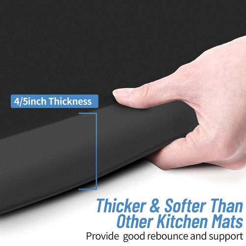 4/5 Inch Thick Kitchen Mat - Cushioned Anti Fatigue Mats for Kitchen Floor - ... - Picture 2 of 7