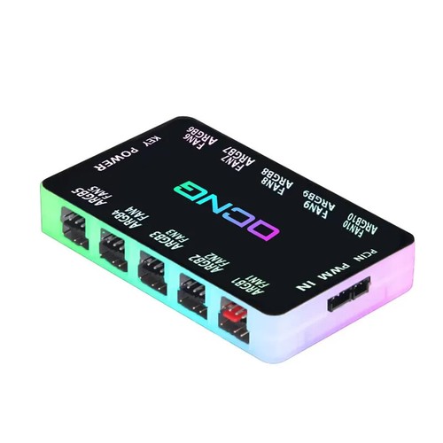 ARGB Case Fan Hub Splitter 4Pin PWM 3Pin ARGB Adapter SATA Power Interface New - 第 2/20 張圖片