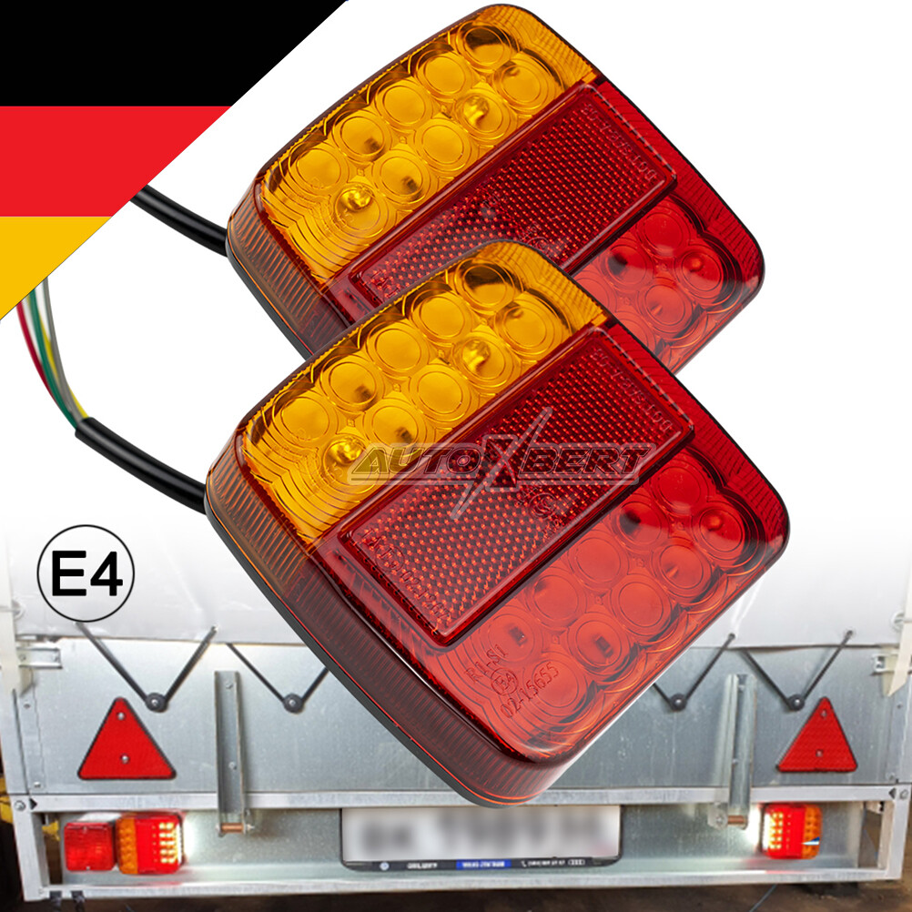 Stapel 2 Rückleuchten 12V LED Universal Für Wohnmobil Anhänger Traktor Stapel 2 Rückleuchten 12V LED Universal Für Wohnmobil Anhänger Traktor