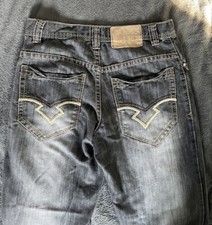 Southpole Jeans Black Washed 29x31 Baggy Wide Leg Grunge Skater Y2k