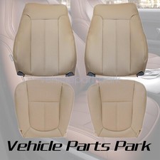 For 2011-2016 Ford F250 F350 Lariat Leather Ac Seat Cover Front Bottom Top Tan