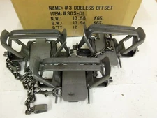 3 Bridger # 3 Dogless Offset 2 Coil Spring Foothold Traps Coyote Fox Trapping 