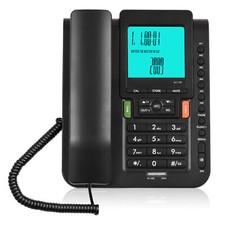 Corded Desk Landline  DTMF/FSK Dual System Button I6Q5