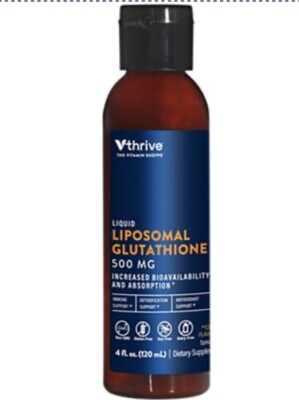 Liquid Liposomal Glutathione 500mg Citrus Flavor 4 oz each Exp 3/26