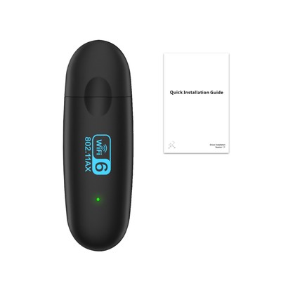 2.4G/5G High Speed WiFi 6 Dual Band Wireless USB WiFi Adapter for PC Laptop