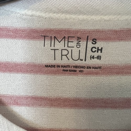 Ladies very soft Time and Tru Top Long sleeves With Stripes SMALL comfort - Picture 6 of 12