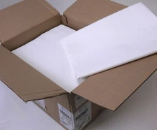 Box of 25 Tidi Brand 980941 White Tissued Bed Sheets 60" x 102" 