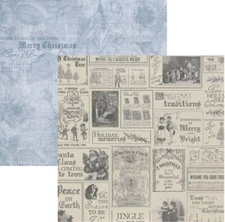 Frosted - Arctic, Christmas DS scrapbook paper, 12x12" Kaisercraft P2166