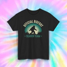 Official Bigfoot Search Team T-Shirt Sasquatch Hunter Graphic Tee