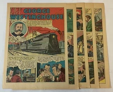 1946 nine page cartoon story ~ GEORGE WESTINGHOUSE