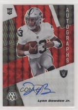 2020 Panini Mosaic Rookie Choice Fusion Red Prizm Lynn Bowden Jr #RA29 Auto 2r7