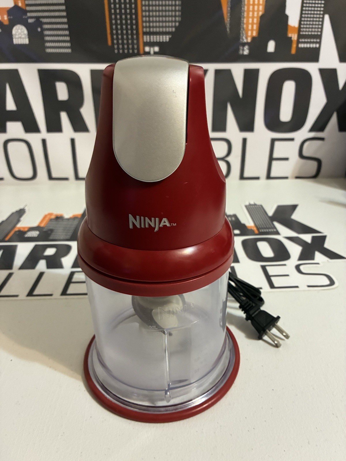 Ninja Express Electric Food Chopper Processor Blender Red WORKS