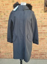 Barbour Braan Waterproof Hooded Jacket Black LWB0638BK11 Women's 10 US (NWI)