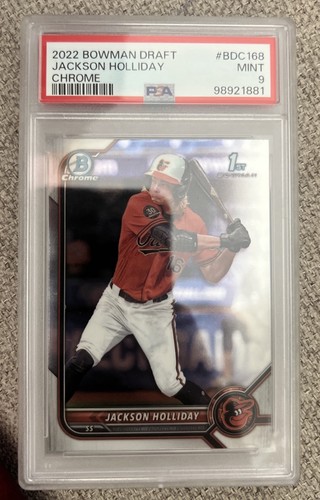 2022 Bowman Draft Chrome Jackson Holliday PSA 9 #BDC-168  1st Bowman