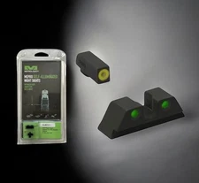 Meprolight Hyper Bright tritium Day & Night Sights ML40110Y  For 9mm/.357 New