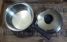 Vintage INKOR Saucepan Saute Multi Core 5-Ply Stainless Steel USA w/Lid