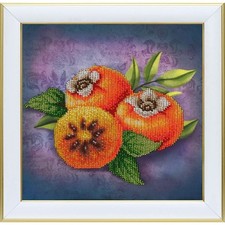 Bead Embroidery Kit Persimmon Beaded stitching Beadwork Beading DIY VDV