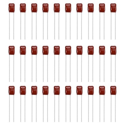 30Pcs CBB22 100V 105J 1UF Metallisierte Polypropylen-Filmkondensatoren für Red