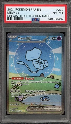 Pokemon Mew ex Paldean Fates Special Illustration Rare #232 PSA 8