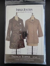 Indygo Junction TRENCH TOPPER IJ740 Pattern Sz S-XL