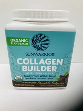 Sunwarrior Collagen Builder Organic Plant-Based Powder 17.4oz Chocolate Fudge