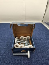 (QTY 10) XiKe Bearings White Garage Door Roller 4" Stem Length 4-3/4”