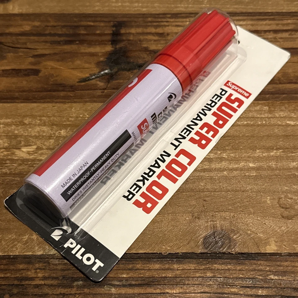 NUEVO MARCADOR PERMANENTE SUPREME PILOT ROJO SUPER COLOR Nuevo-Sellado Foto 2 de 4
