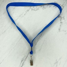 Blue ID Badge Holder School Work Lanyard Necklace