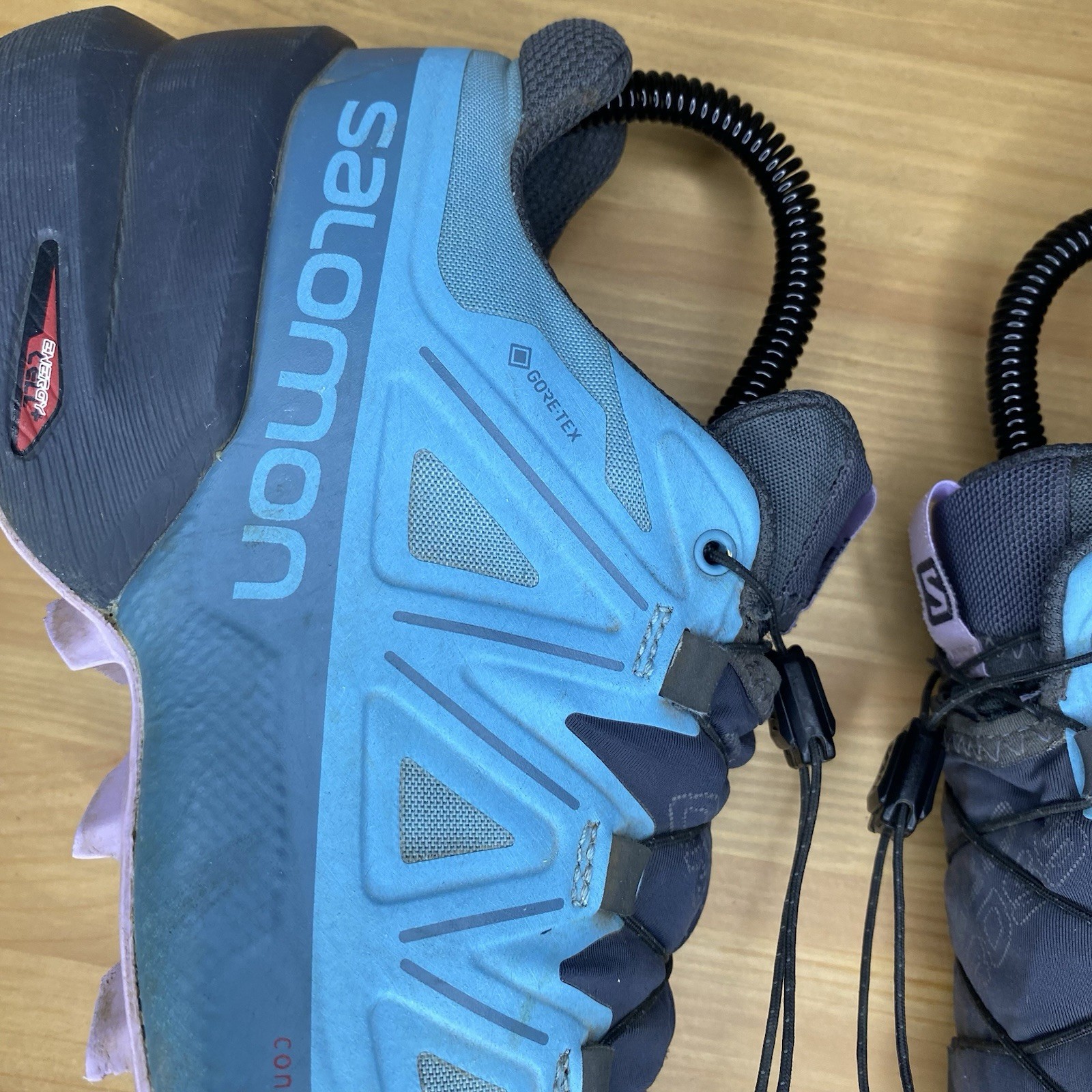 Scarpe da trail running donna Salomon Speed Cross 5 Gtx blu nero viola 4 5 UK