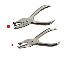 1/4 and 1/8 Inch Small Single Hole Punch Paper Hand Held Mini Silver Tool