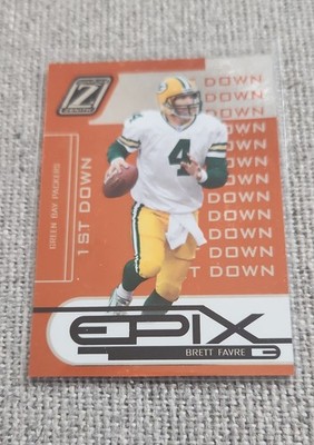 2005 Donruss Zenith - Epix Brett Favre #E-3 1st Down Orange /1000