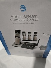 AT&T CL82407 4 Handset Phone System With Smart Call Blocker - Silver/Black