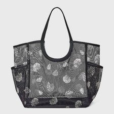 Packable Cut Out Mesh Tote Handbag - Shade Shore