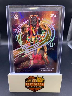 2025 Topps Universe WWE International Impact Asuka #IIM-16 Purple /75