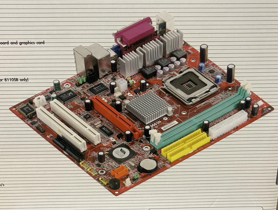 MSI PM8M3-V LGA 775 VIA P4M800CE Micro ATX Intel Motherboard NEW - Image 3 of 4