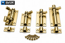 SLIDE BOLT Bathroom Toilet Shed Door Lock Catch Latch Small , Medium , Large !!!