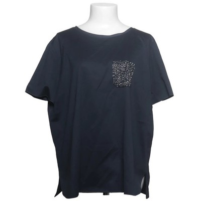 MaxMara Studio, Top, Größe: XXL, Schwarz, Baumwolle/Polyester, Damen #GSd